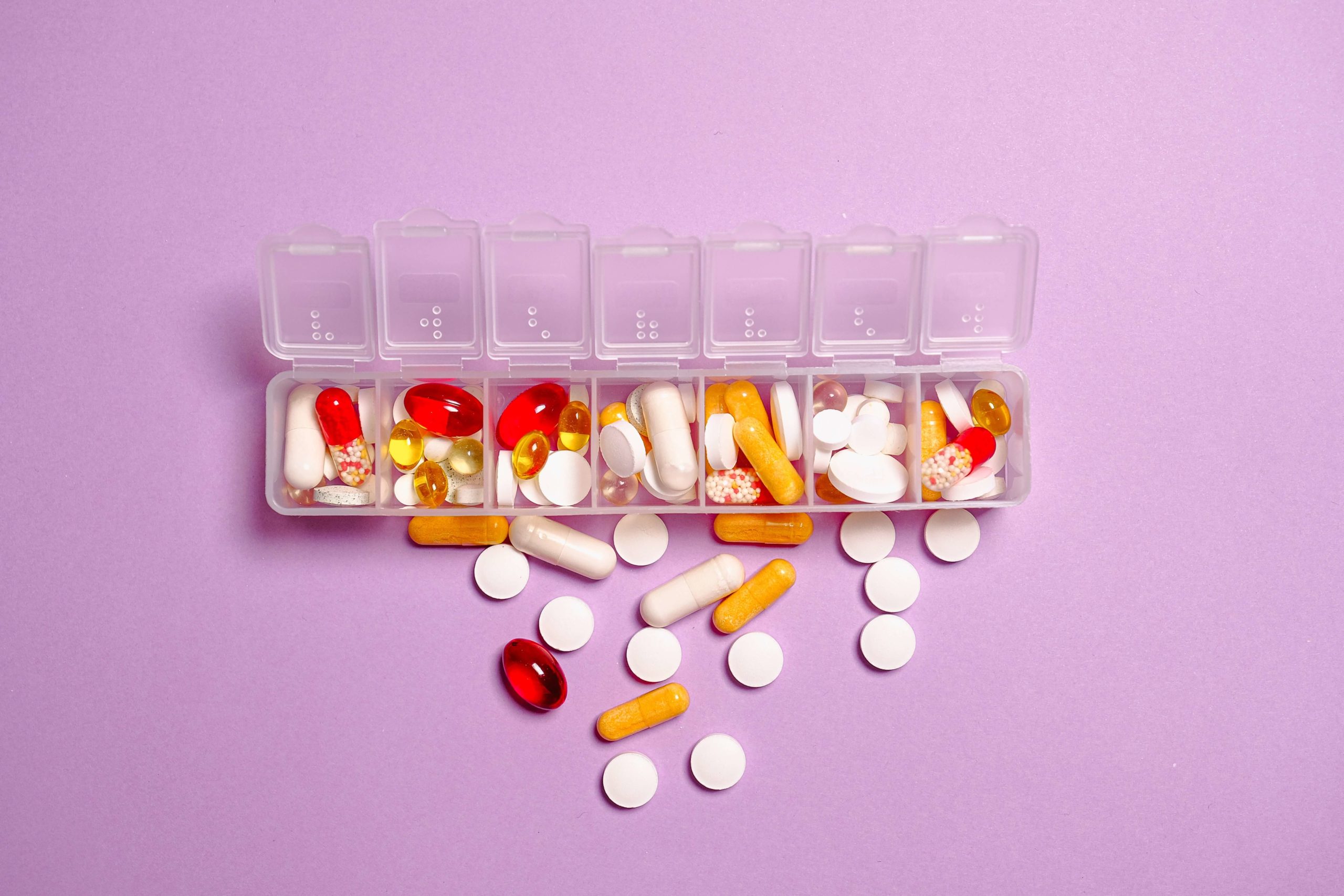 pills in a pill box